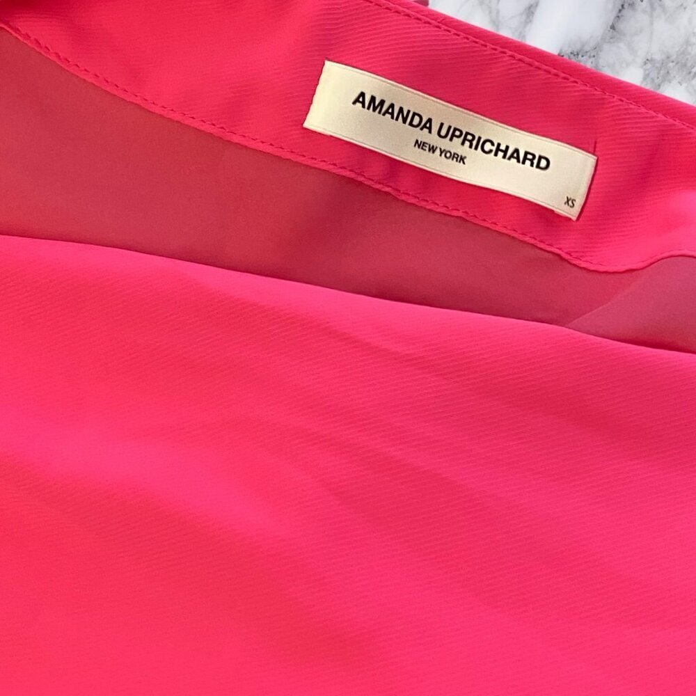 Amanda Uprichard Bexley Top - Pink Lacquer View 3